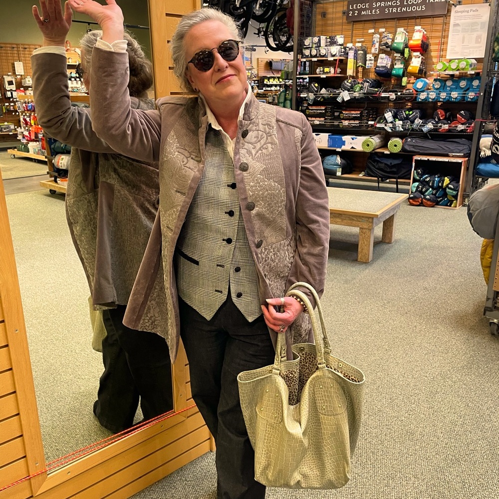 NFS, just sharing my Birthday wardrobe: Blouse,Vest,coat & bag ALL from clcrane